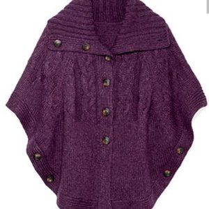 Old Navy Cable Knit Sweater Cape Size Medium